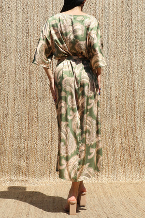 DD8533, Printed Loose Fit Midi Dress