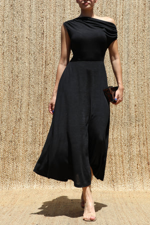 DD8552, V Neck Knit Ruched Midi Dress
