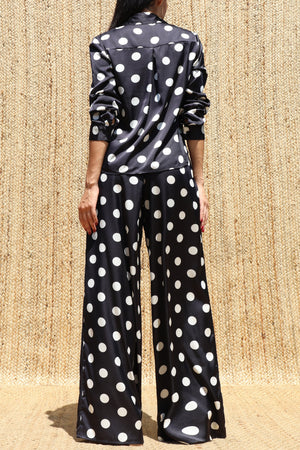 DD8682, Polka Dot Shirt Top & Pants Set