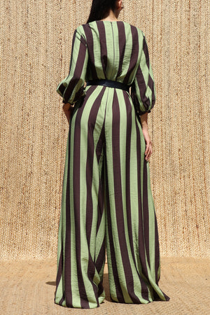 DD8665, Striped Loose Fit Jumpsuit