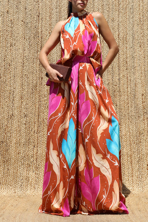 DD8689, Printed Loose Fit Top & Pants Set