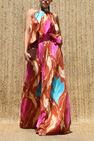 DD8689, Printed Loose Fit Top & Pants Set