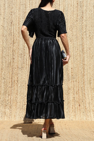 DD7974, Pleated Midi Dress