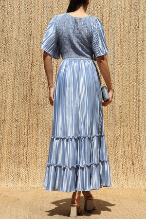 DD7974, Pleated Midi Dress