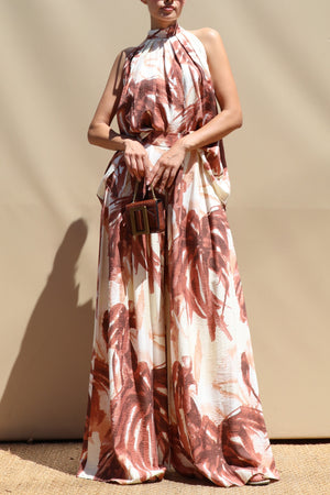 DD8561, Printed Loose Fit Top & Pants Set