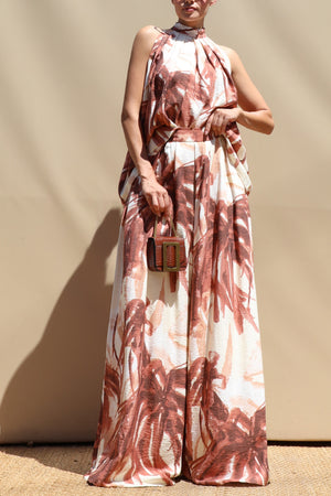 DD8561, Printed Loose Fit Top & Pants Set
