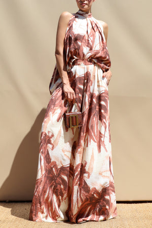 DD8561, Printed Loose Fit Top & Pants Set