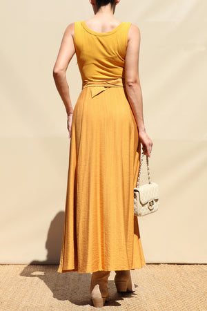 DD8249, Tank Top Pocket Detail Midi Dress
