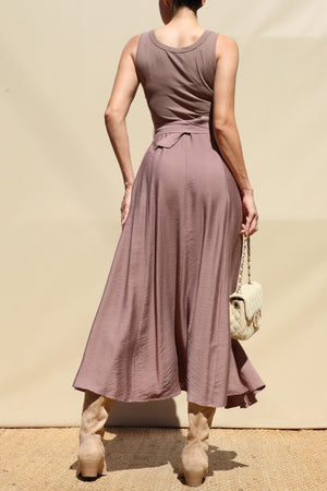 DD8249, Tank Top Pocket Detail Midi Dress