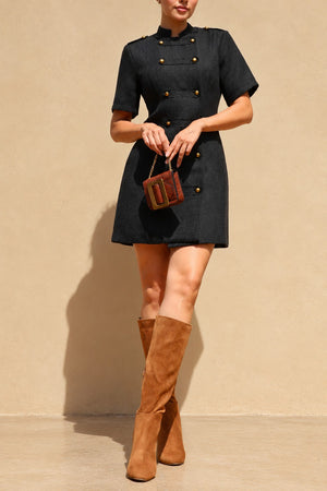 DD8708, Napoleon Tweed Mini Dress