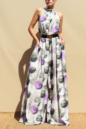DD8714, Printed Loose Fit Jumpsuit