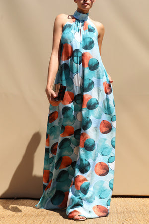 DD8714, Printed Loose Fit Jumpsuit