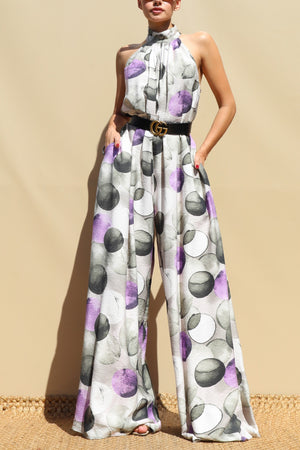 DD8714, Printed Loose Fit Jumpsuit