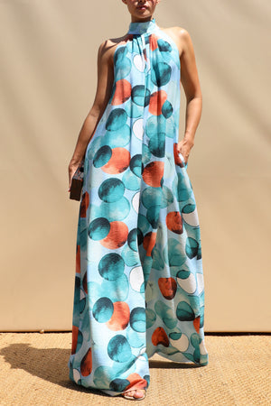 DD8714, Printed Loose Fit Jumpsuit