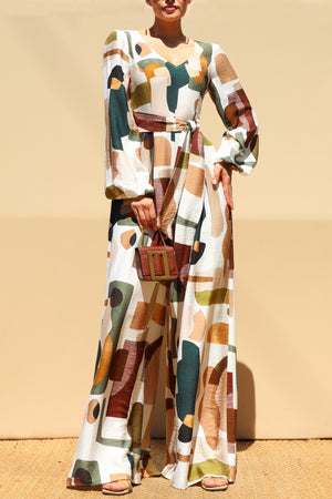 DD8712, Printed Multi Way Jumpsuit