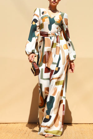 DD8712, Printed Multi Way Jumpsuit