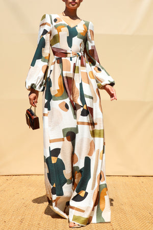 DD8712, Printed Multi Way Jumpsuit