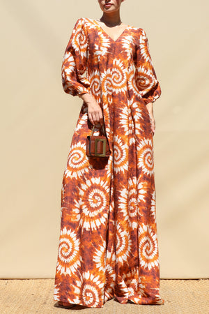 DD8756, Printed Loose Fit Jumpsuit