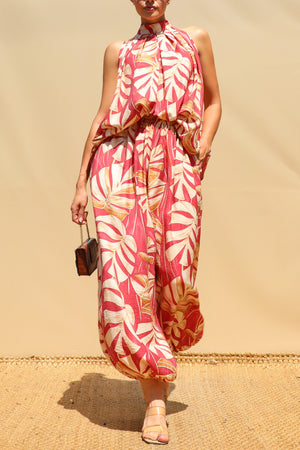 DD8730, Printed Loose Fit Top & Pants Set