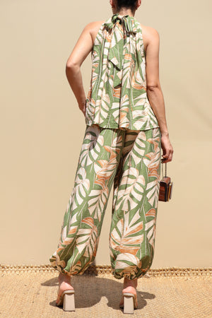 DD8730, Printed Loose Fit Top & Pants Set
