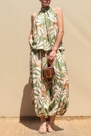 DD8730, Printed Loose Fit Top & Pants Set