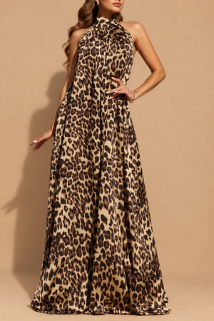 DD8771, Leopard Loose Fit Satin Jumpsuit