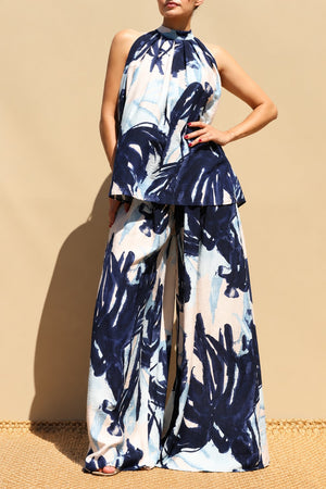 DD8561, Printed Loose Fit Top & Pants Set