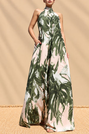 DD8743, Printed Loose Fit Jumpsuit
