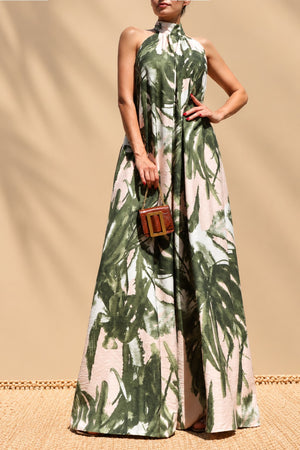 DD8743, Printed Loose Fit Jumpsuit