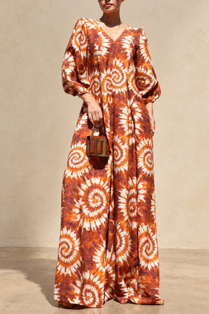 DD8756, Printed Loose Fit Jumpsuit