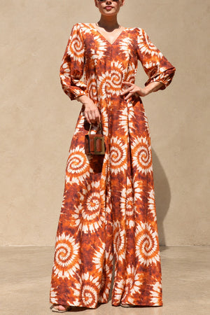 DD8756, Printed Loose Fit Jumpsuit