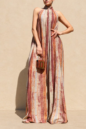 DD8745, Printed Loose Fit Jumpsuit
