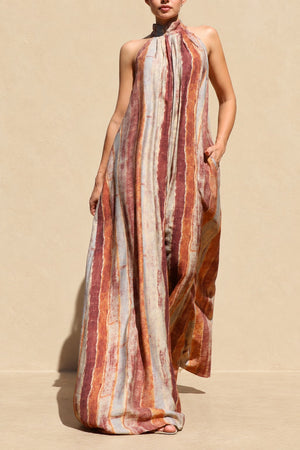 DD8745, Printed Loose Fit Jumpsuit