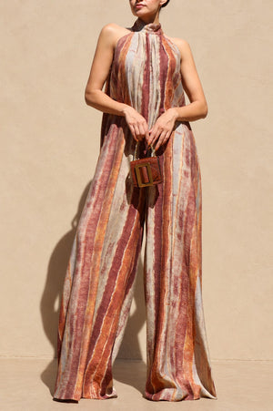 DD8745, Printed Loose Fit Jumpsuit