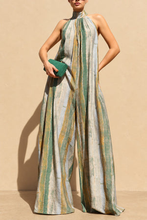 DD8745, Printed Loose Fit Jumpsuit