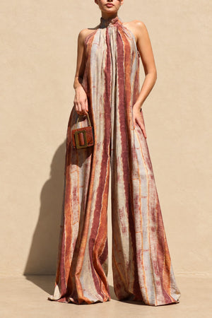 DD8745, Printed Loose Fit Jumpsuit