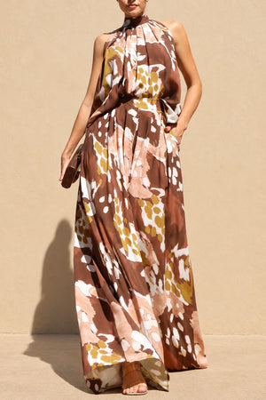 DD8785, Printed Loose Fit Top & Pants Set
