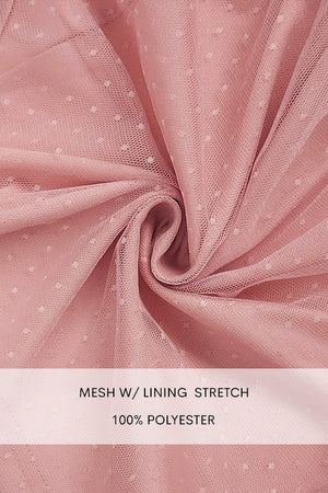 DD4650, SMOCKED TOP MESH RUFFLED MIDI DRESS