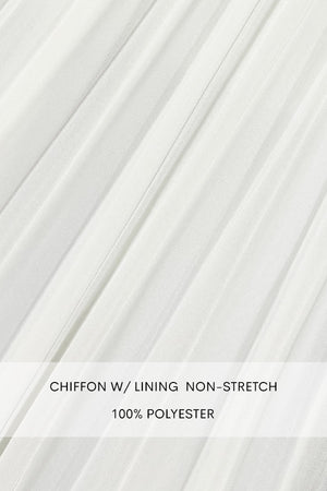 DD7533, PLEATED CAPE MIDI DRESS