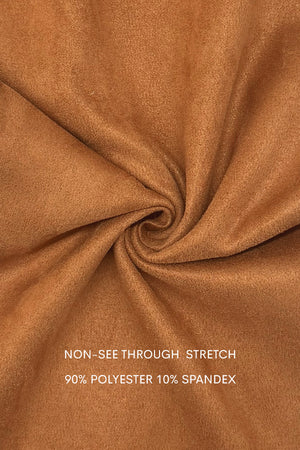 DD7671, SUEDE BUTTON DOWN MIDI DRESS