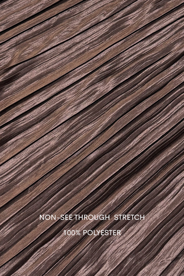 DD7754, PLEATED SMOCK TOP WOVEN MIDI DRESS