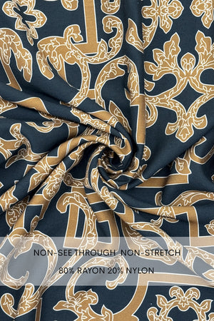 DD7865, PRINTED LOOSE FIT TOP AND FLARE-LEG PANTS SET