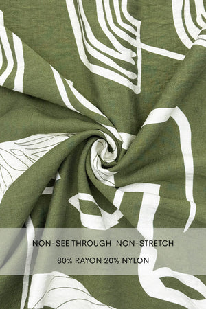 DD8184, PRINTED SMOCKED TOP MAXI DRESS