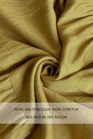 DD7920, RUFFLED LOOSE FIT TIERED MIDI DRESS