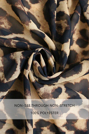 DD7779, LEOPARD V NECK TIERED MIDI DRESS