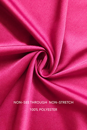 DD4842, Ruffled One Shoulder Satin Jumpsuit